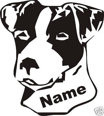 Jack Russell Terrier Aufkleber + Name Ihres Lieblings | eBay 14198 Jack Russel Terrier Herzschlag Aufkleber 177x70mm Hund