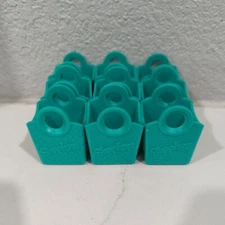 Shopkins Shopping Bags Lot 9 Season 3 Green Teal Empty Party Favor Craft Moose 