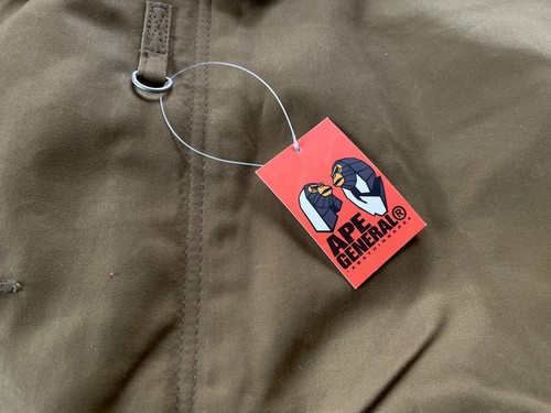 Vintage Dead Stock A BATHING APE 90s Military Oils Cotton Jacket - Picture 4 of 19