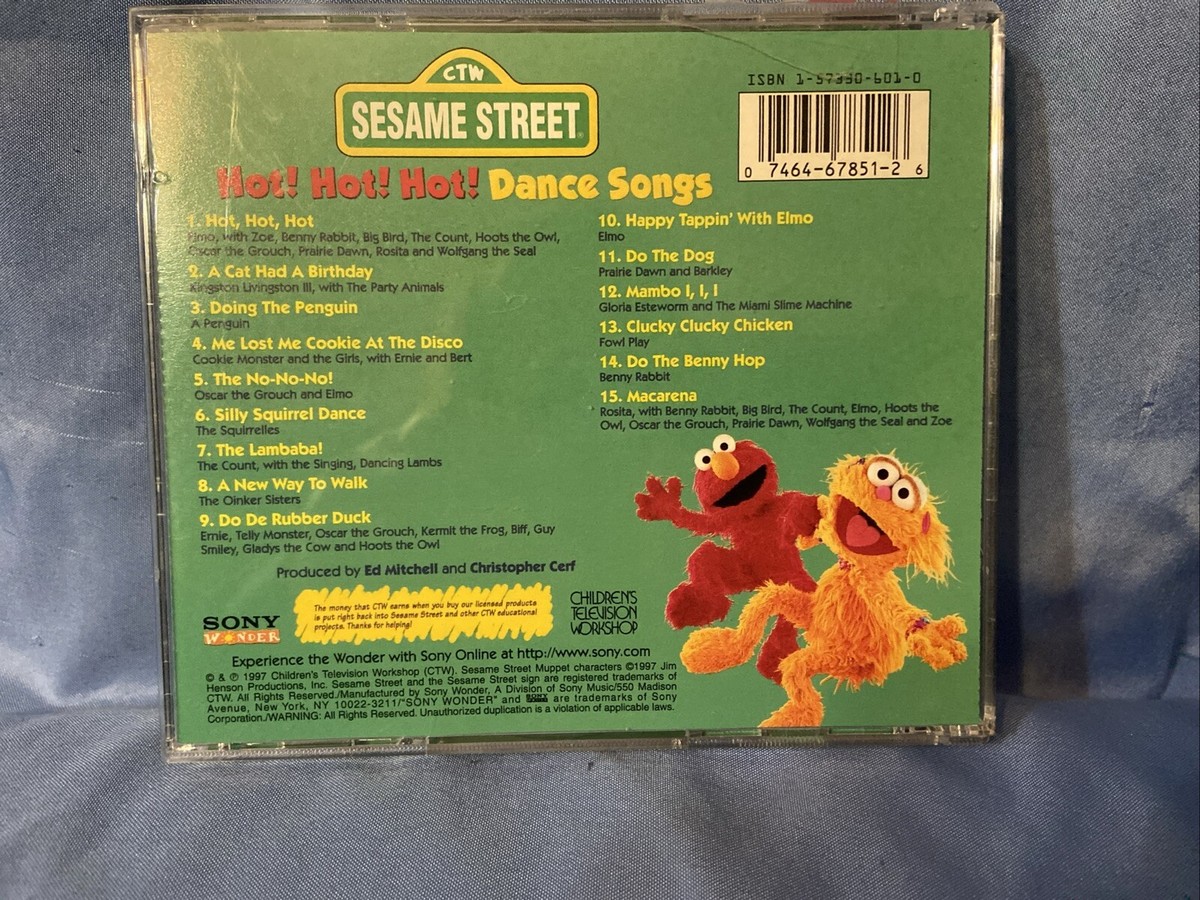 Hot! Hot! Hot! Dance Songs by Sesame Street (CD, Jan-1997