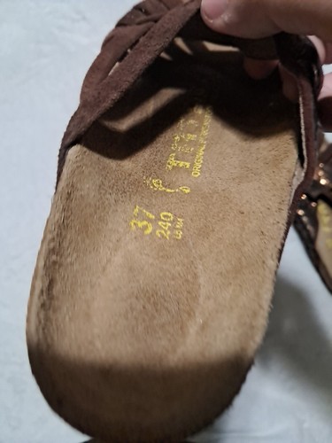 Tatami Birkenstock Sunny Brown Slip On Sandals Womens EU 37 - Picture 12 of 13