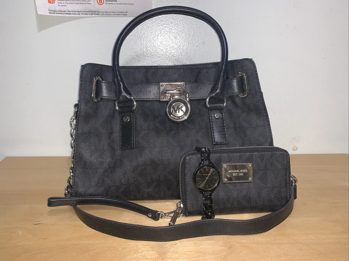 MICHAEL Michael Kors Hamilton Large Tote in Black