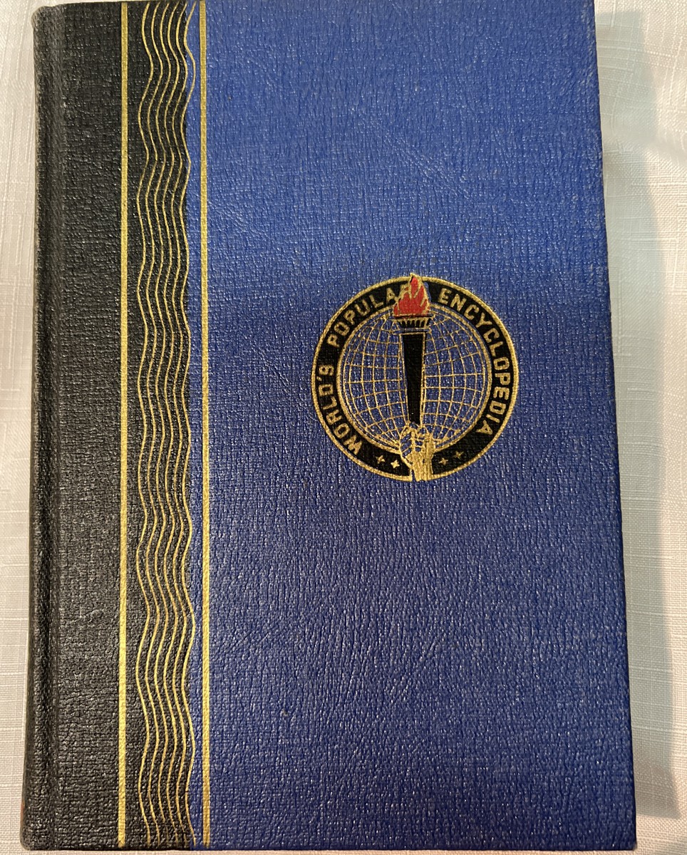 Antique World's Popular Encyclopedia 1937 Volume I Hard