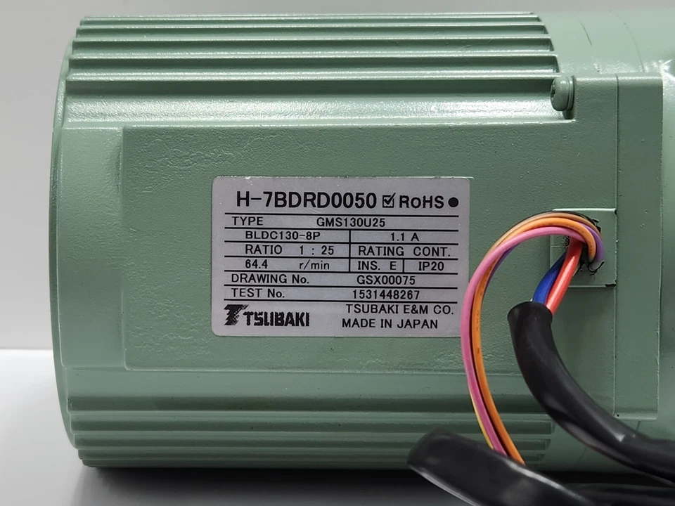 TSUBAKI GMS130U25 GEAR MOTOR FOR JRC RADAR H-7BDRD0050 - Image 3 of 4