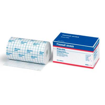 1 Rolle BSN Fixomull Stretch Klebevlies Fixierpflaster 15cm x 20 m
