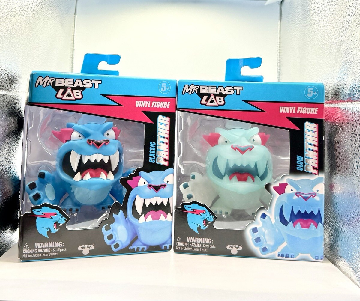 Moose Mr Beast Lab Classic & Glow Panther Vinyl Figure Christmas