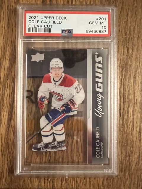 Cole Caufield 2021-22 Young Guns Clear Cut PSA 10 Rookie #201 YG RC Montreal