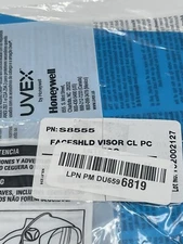 Honeywell UVEX Bionic Face Shield Visor Clear Blue Lens S8555 NOS