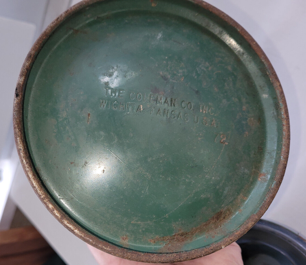 Vintage Coleman Model 220 F Lantern Green Larger 14