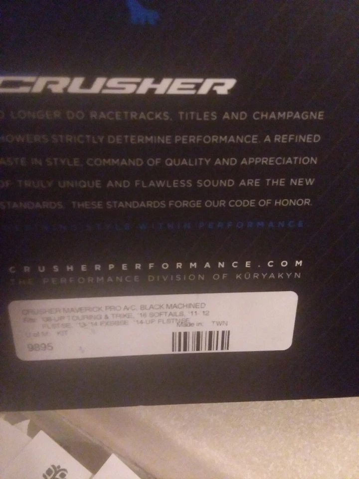 Limpiador de aire Kuryakyn - 9895 - Trituradora Maverick Pro, negro satinado/mecanizado Foto 2 de 2