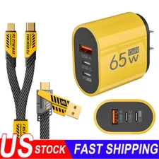 120W Fast Type C Wall Charger , 4-in-1 65W Super Fast Cable For Cell Phone iPad