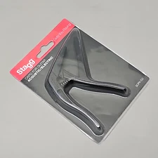 STAGG Guitar Capo Acoustic/Electric Black SCPX-CU BK (New)