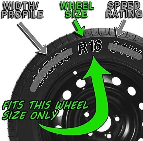 16" Set of 4 Wheel Covers Hub Cap Tire & Steel Rim fits R16 For Chevrolet Trax Foto 3 de 4