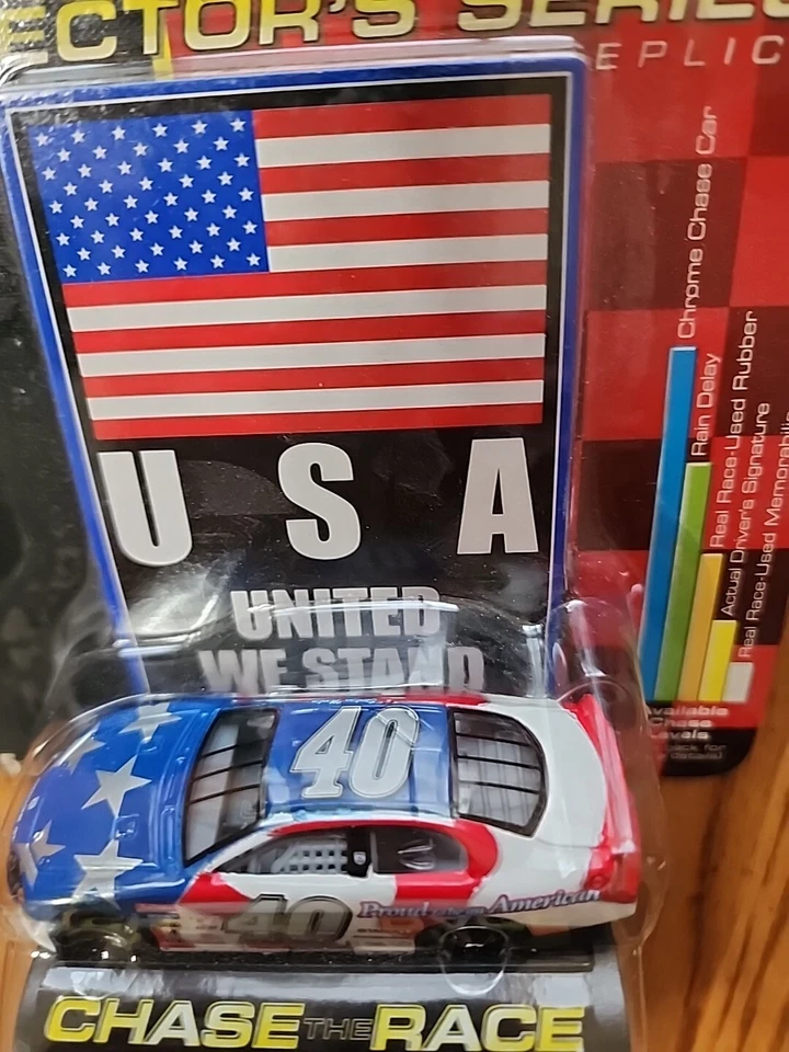 Coche y tarjeta Dodge Racing Champions STERLING MARLIN # 40USA United We Stand 1:64 Foto 4 de 4