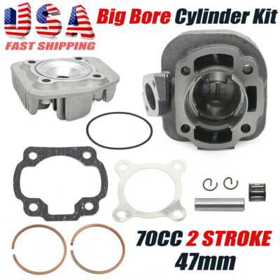 #ad 70CC BIG BORE CYLINDER TOP END REBUILD FOR YAMAHA JOG ZUMA VINO 2 STROKE SCOOTER $46.99