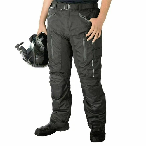 Motorbike Trousers Pants Waterproof Cordura Textile Armoured Motorcycle Trouser