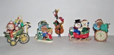Lot of 5 Christmas Ornaments (Vintage??)    (OT2)