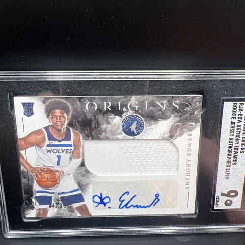 Amazing grade for thick card!! 2020 Origins Anthony Edwards Rookie (RPA) /99