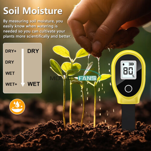 0-99%RH Soil Moisture Detector Tester LCD Soil Water Analyzer Meter Gardening - Picture 3 of 19
