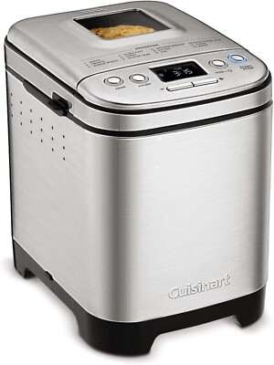 Cuisinart Automatic Bread Maker Stainless Steel Programmable Up To 2lb Loaf