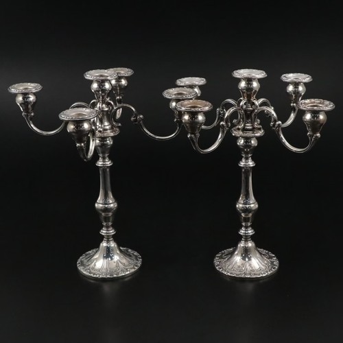 GORHAM STERLING CHANTILLY CANDLESTICK CHANGE ABOUT CANDELABRA SET TALL or SHORT - Picture 2 of 16