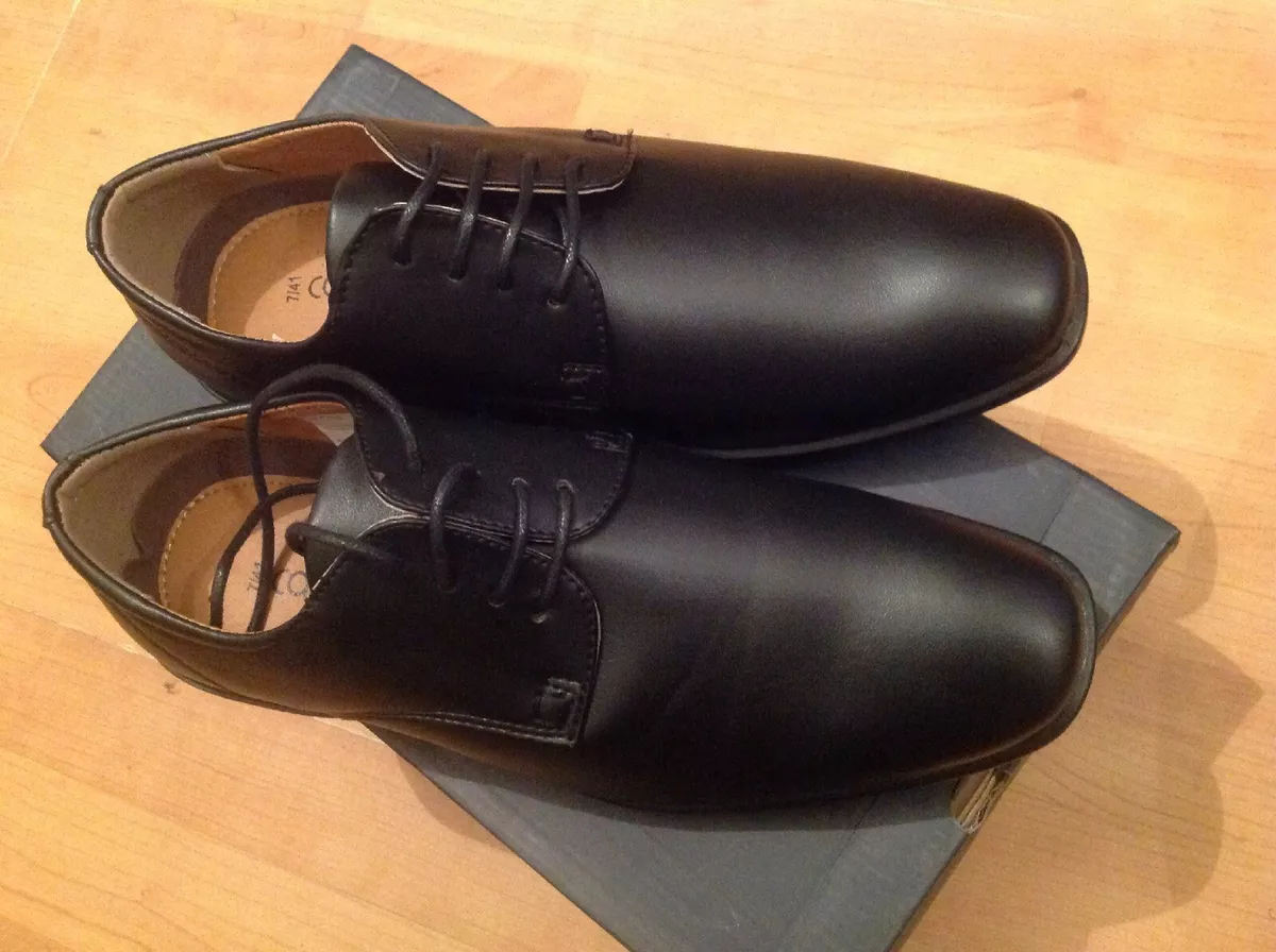 Mens Caravelle Laced Black Shoes Size 7 New Shop Clearance RRP 32 barrister