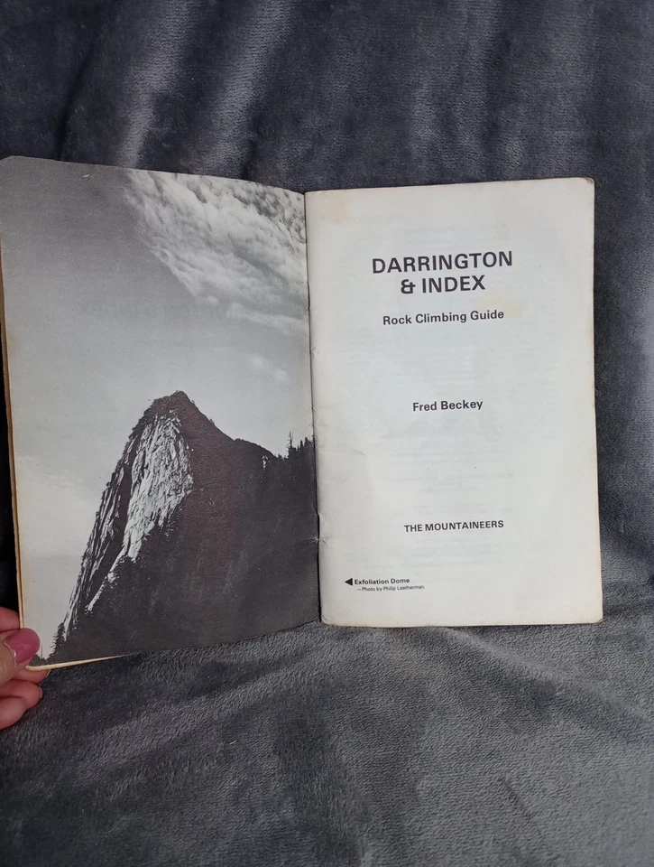 Darrington & Index Rock Climbing Guide Fred Beckey The Mountaineers 1976  - Image 3 of 4