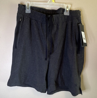 LEG3ND Men's Black Heather Sweat Shorts Athletic Fit 7'' Inseam Drawstring