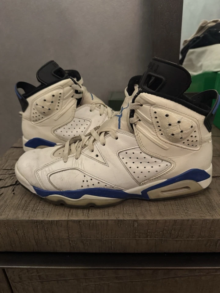 Air Jordan 6 Sport Blue OG 1991 portátil Og All Foto 4 de 4