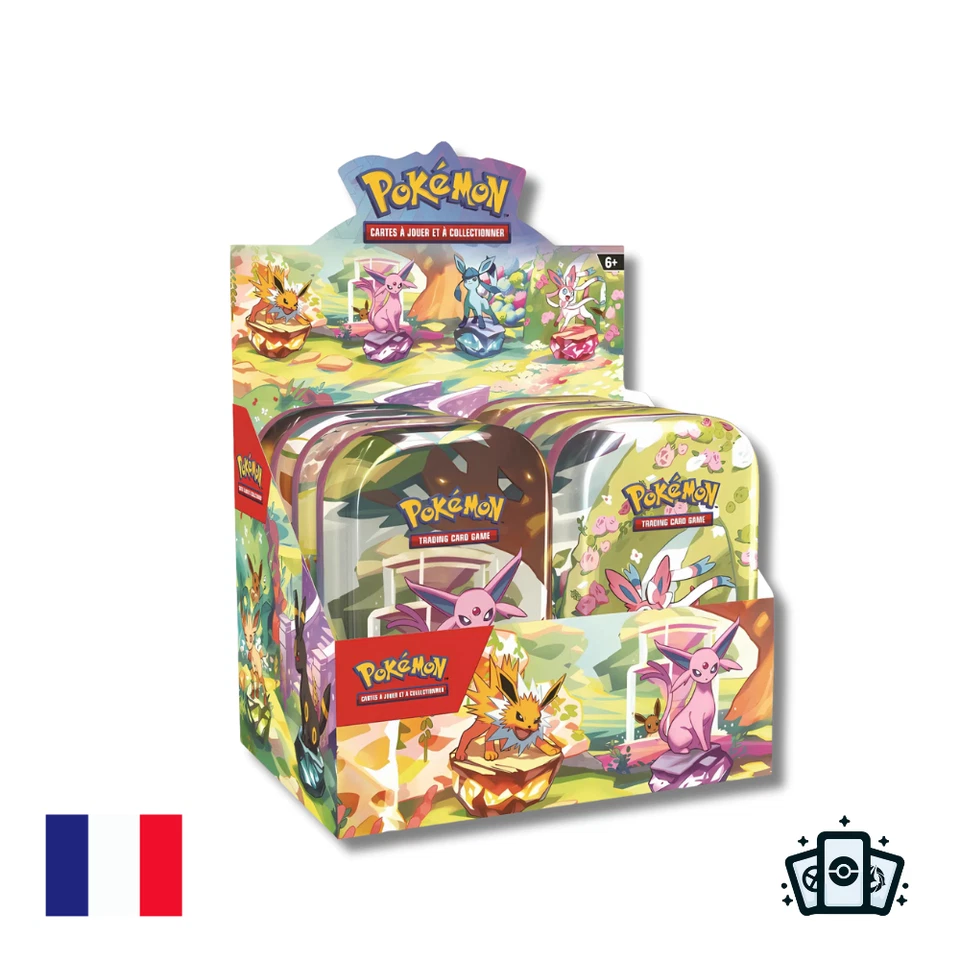 Display Mini-Tins Pokémon EV8.5 : Évolutions Prismatiques - Français