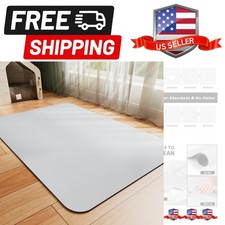 Dog Food Mat - Absorbent Cat Mat for Food and Water, No Stains Pet Feeding Bo...