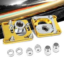 Front Adjustable Aluminum Gold Cambercaster Plate T2 For 94-04 Ford Mustang