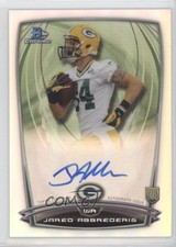 2014 Bowman Chrome Rookie Refractor Auto Jared Abbrederis #RCRA-JAB Auto 7p8