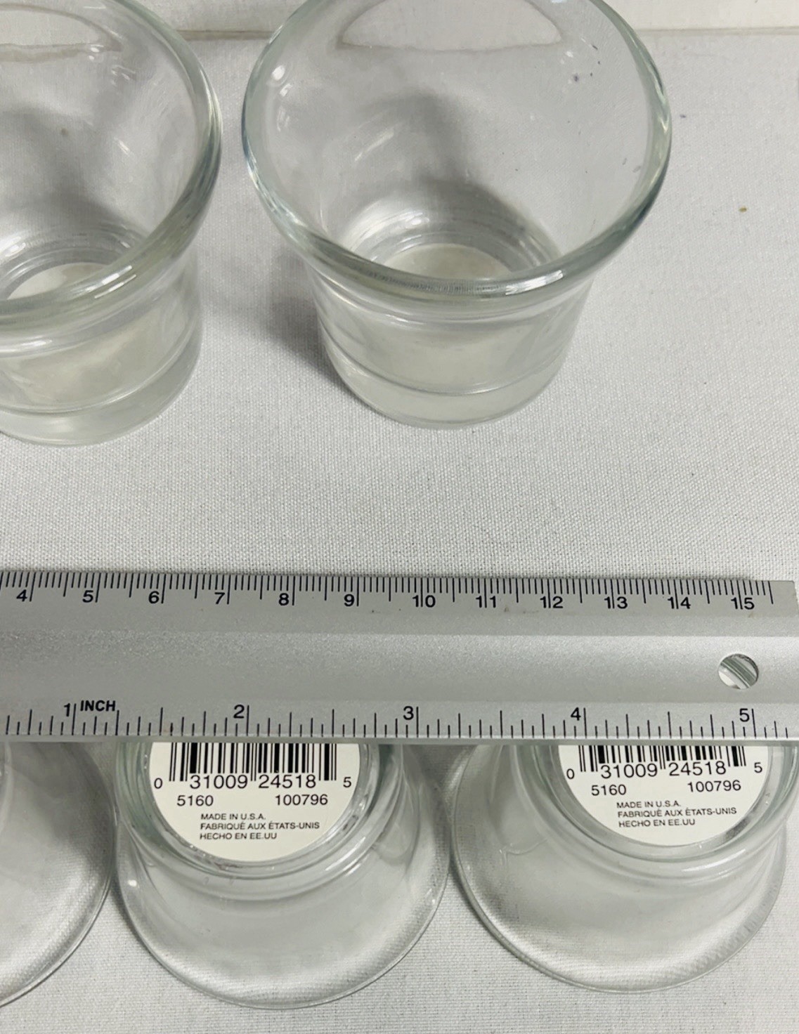 LOT OF 10 Clear Glass Votive Candle Holder | Wedding Table Decor | Tealight Cup