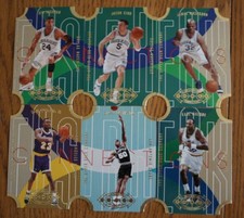 1996-97 UPPER DECK FASTBREAK CONNECTIONS INSERT LOT OF 6 ROBINSON KIDD MALONE +
