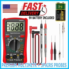 Digital Multimeter AC DC Voltmeter Ammeter Ohmmeter Volt Tester Meter WITH BATs