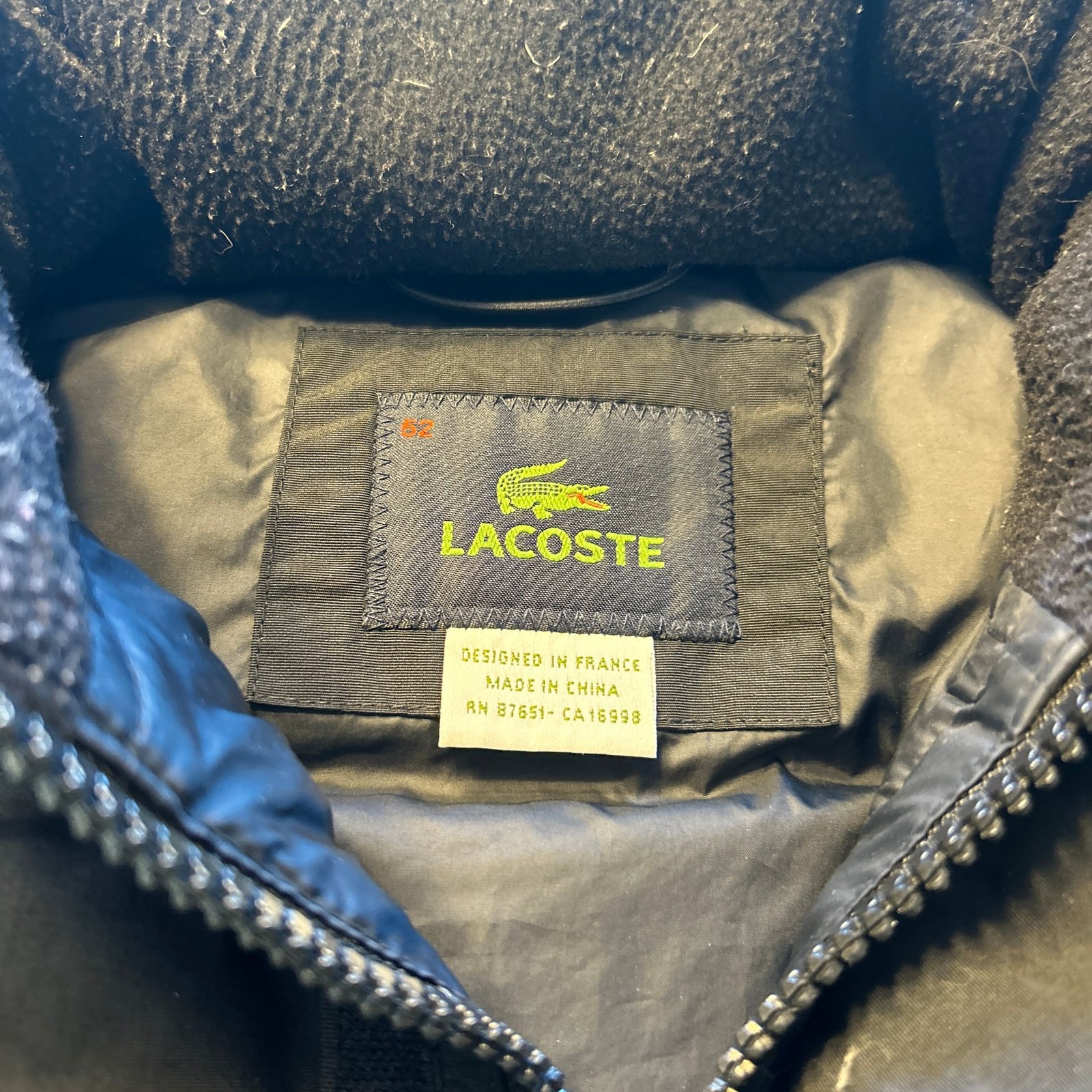 Lacoste Men's Black Quilted Hooded Puffer Vest thumbnail 2