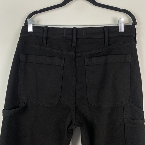 Abercrombie & Fitch Baggy Jeans Mens 32x32 Black Denim Loose Carpenter Pants Y2K - Picture 6 of 10
