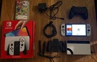 Nintendo Switch OLED White Model - with box, spare controller and Mario Party