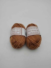 2 Skeins Knitting Yarn 100 Acrylic 4 Ply 50g 133m 146yd Brown
