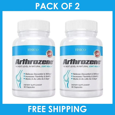 #ad PACK OF 2 Fisico Arthrozene Natural Joint Health Supplement 30 Capsules NEW $22.90