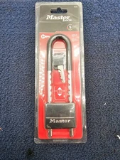 Master Lock 527D Solid Body Padlock, Adjustable Length Shackle, 2 in. Body