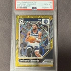 2024-25 Panini Donruss Optic Anthony Edwards Gold Velocity Prizm #31 /10 PSA 10