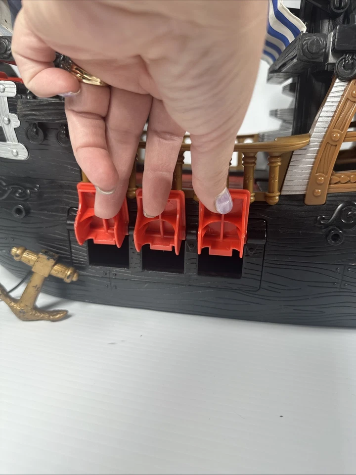 Fisher Price Imaginext Barco Pirata Juguete Velas Azul y Blanco 2006 Foto 3 de 4