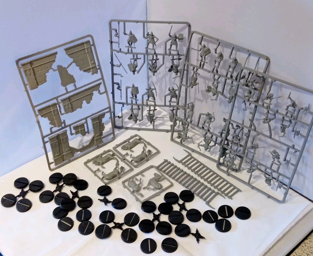 Mesbg Lord Of The Lotr Games Workshop Bundle Spares 2003 Bases Ruins Spares Etc