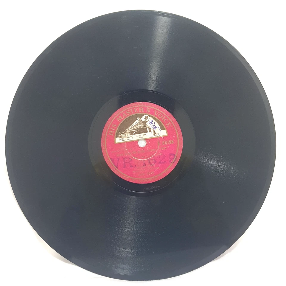 Mohd Rafi Hindustani 78 Rpm 10" Record N. 88195 Rare Bollywood Hindi Song Indian - Image 2 of 4