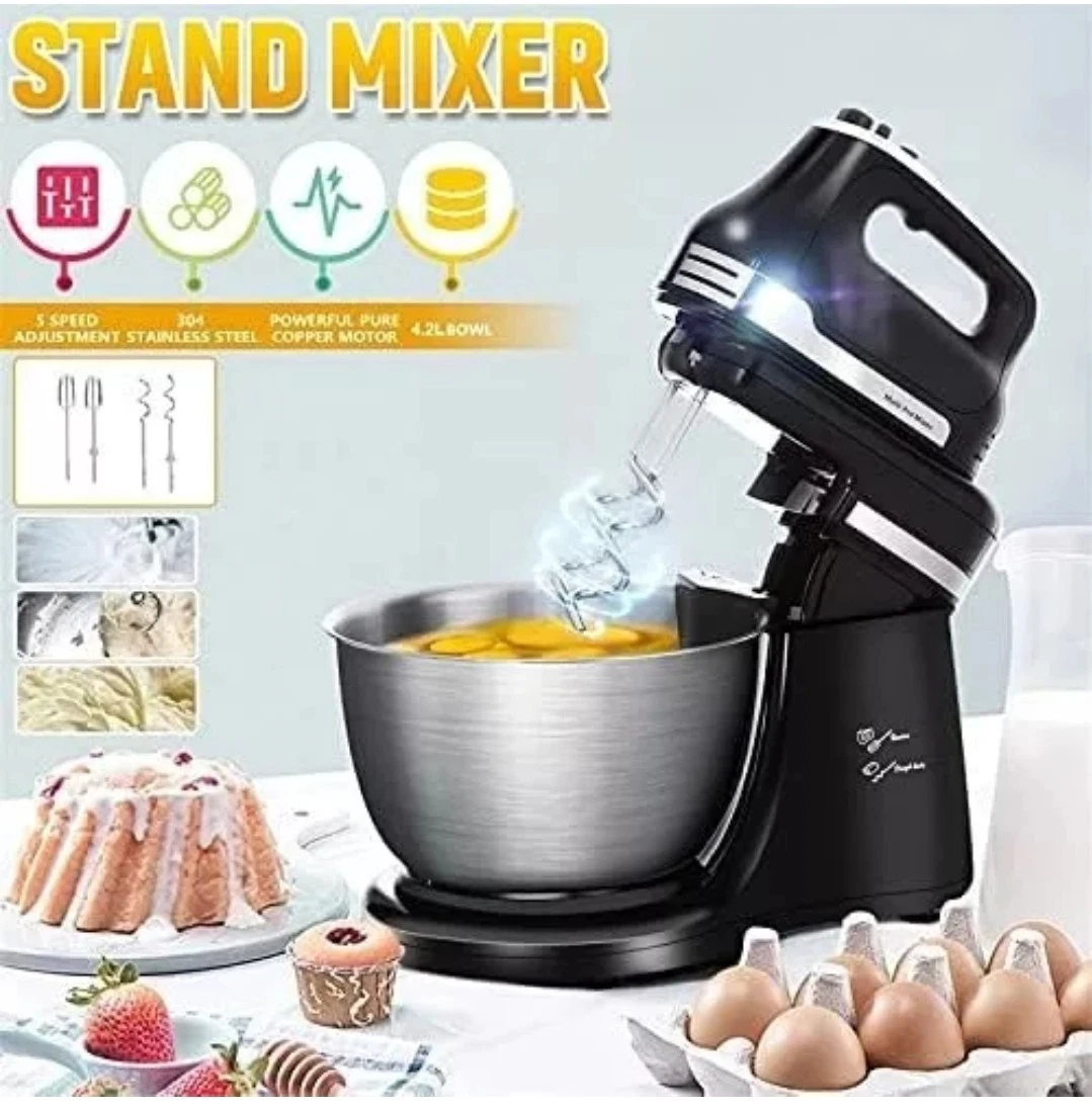 Electric Food Stand Mixer / detachable Hand Mixer, Beater Dough Hook & Whisk Etc
Opens in a new wind