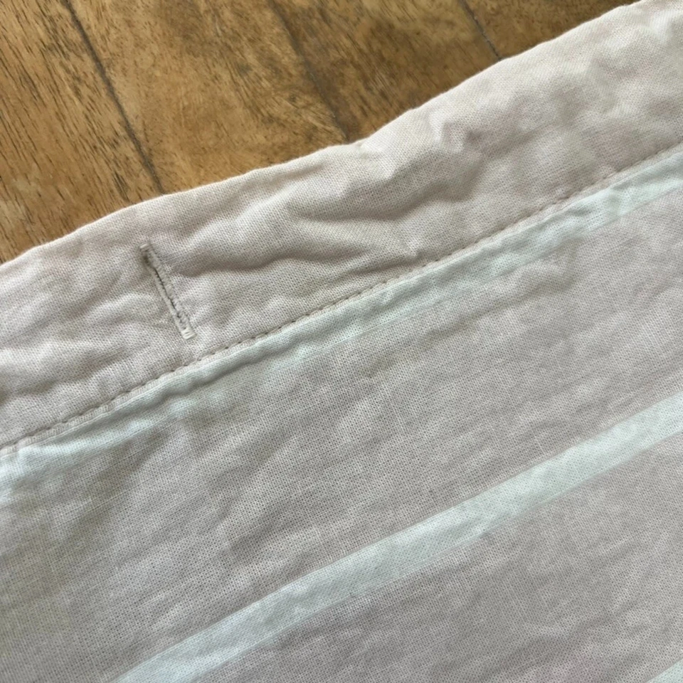 Cortina de Ducha Umbral Rosa/Blanco Rayas Tela Tejida Paño Estándar 34.5x35 Foto 3 de 4