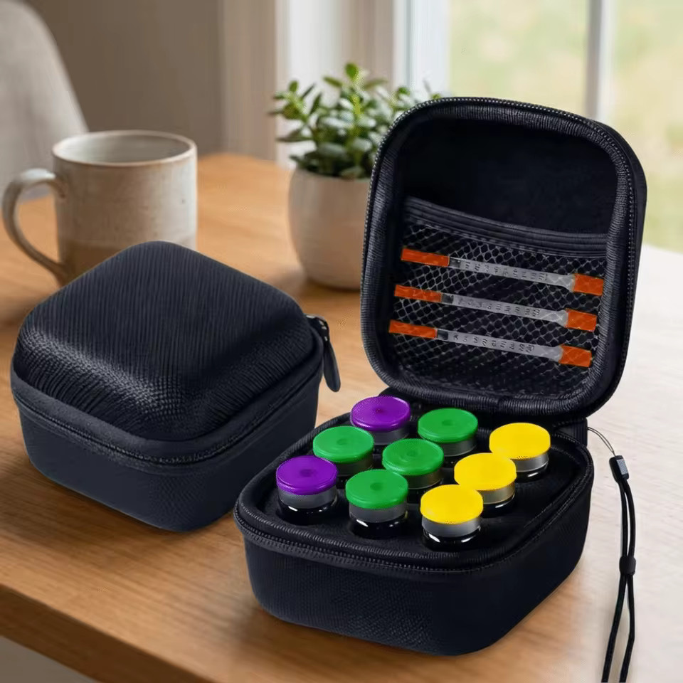 Practical 10ML Insulin Vial Storage Case Waterproof Dust-proof Essential 9 Slot