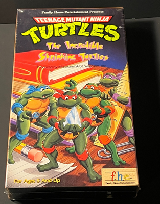 ジャンク　TURBOWINDER RE-8000 VHS Teenage Mutant Ninja Turtles The Incredible Shrinking Turtles Vhs